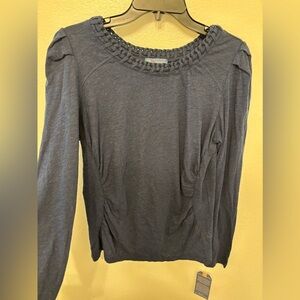 Democracy navy Long Sleeve Top